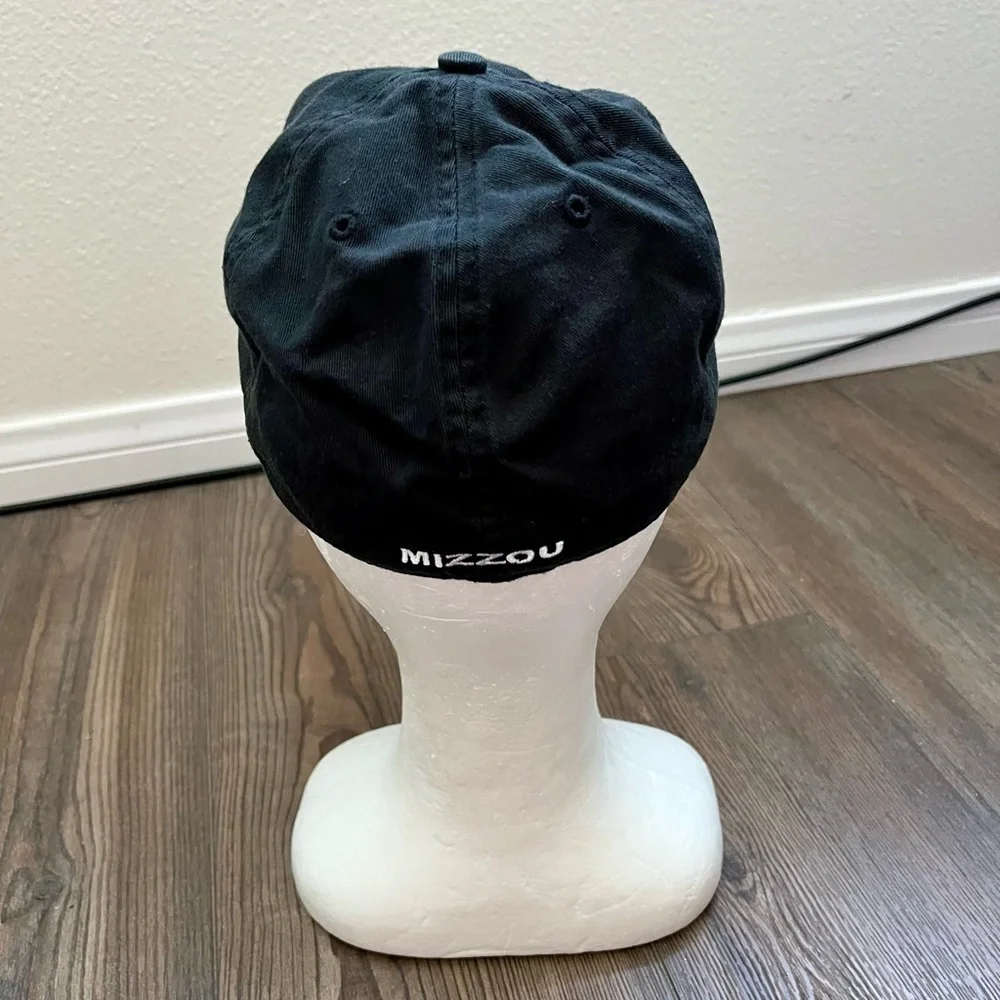 Black Embroidered Tiger Logo Cap